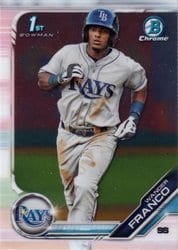 2019 Bowman Chrome Prospects Wander Franco #BCP-100 card