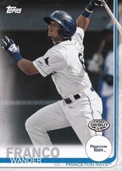 2019 Topps Pro Debut Base Set Wander Franco #50 card