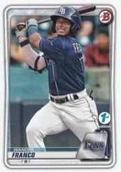 2020 Bowman 1st Edition Base Set Wander Franco #BFE-1 card