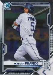 2021 Bowman Chrome Prospects Wander Franco #BCP-57 card