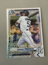 2021 Bowman Chrome Prospects Wander Franco Mega Box Mojo #BCP-57 card