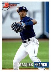 2021 Bowman Heritage Base Set Wander Franco #240 card