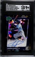 2021 Donruss Optic Rated Prospects Signatures Wander Franco #RPS-WF card
