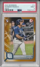 2022 Bowman Wander Franco Gold #12 card