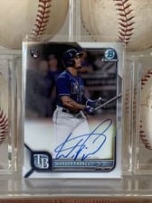 2022 Bowman Chrome Rookie Autographs Wander Franco #CRA-WF card