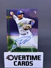 2022 Bowman Heritage Chrome Rookie Autographs Wander Franco #CRA-WF card