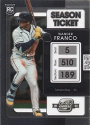 2022 Panini Chronicles Contenders Optic Wander Franco #1 card