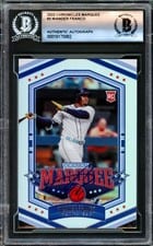 2022 Panini Chronicles Marquee Autographs Wander Franco #3 card