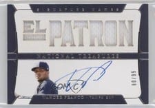 2022 Panini National Treasures Signature Names Wander Franco #SN-WF card
