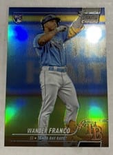 2022 Stadium Club Wander Franco Chrome Refractor #100 card
