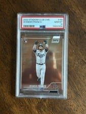 2022 Stadium Club Chrome Autographs Wander Franco #100 card
