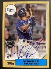 2022 Topps 1987 Topps Baseball Autographs Wander Franco #87BA-WF card