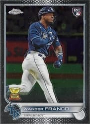 2022 Topps Chrome Base Set Wander Franco #35 card