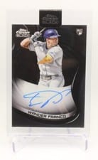 2022 Topps Chrome Black Autographs Wander Franco #CBA-WF card