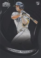 2022 Topps Chrome Black Base Set Wander Franco #45 card