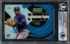 2022 Topps Chrome Update Generation Now Autographs Wander Franco #GNC-4 card