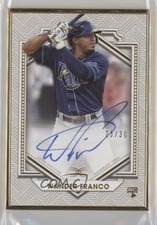 2022 Topps Definitive Collection Framed Autographs Wander Franco #DCFA-WFR card