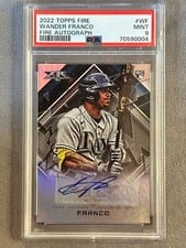 2022 Topps Fire Autographs Wander Franco #FA-WF card