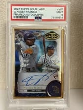 2022 Topps Gold Label Framed Autographs Wander Franco #FA-WF card