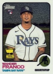 2022 Topps Heritage Chrome Wander Franco #347 card