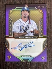 2022 Topps Triple Threads Rookie Autographs Wander Franco #RA-OC card