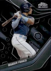 2023 Topps Chrome Black Base Set Wander Franco #87 card