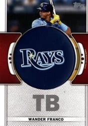 2023 Topps Team Logo Manufactured Patches Wander Franco #TLP-WF card