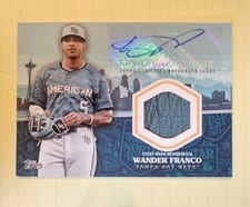 2023 Topps Update All-Star Stitches Autographs Wander Franco #ASSA-WF card