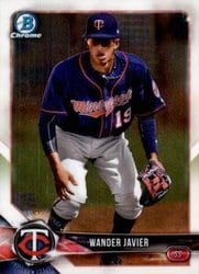 2018 Bowman Chrome Prospects Wander Javier #BCP134 card