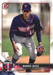 2018 Bowman Prospects Wander Javier #BP134 card