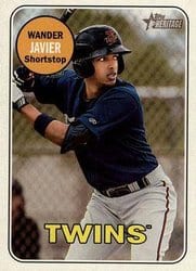 2018 Topps Heritage Minor League Base Set Wander Javier #140 card