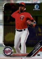 2019 Bowman Chrome Prospects Wander Javier #BCP-206 card