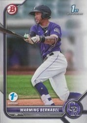 2022 Bowman 1st Edition Base Set Warming Bernabel #BPPF-46 card