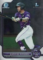 2022 Bowman Chrome Prospects Warming Bernabel #BCP-46 card