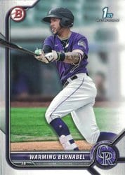 2022 Bowman Prospects Warming Bernabel #BP-46 card