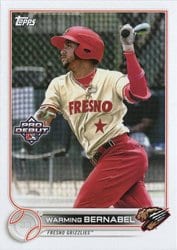 2022 Topps Pro Debut Base Set Warming Bernabel #PD-130 card