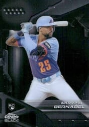 2026 Topps Chrome Black Base Set Warming Bernabel #72 card
