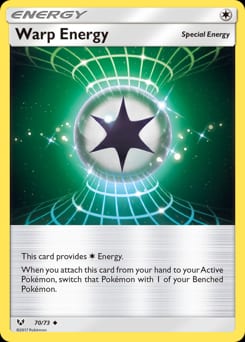 Shining Legends Warp Energy #70 card