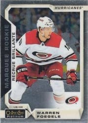 2018-19 O-Pee-Chee Platinum Base Set Warren Foegele #168 card