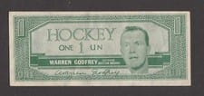 1962 Topps Hockey Bucks Warren Godfrey card