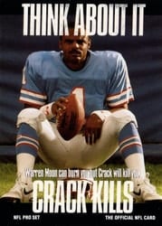 1991 Pro Set Base Set Warren Moon #370b card