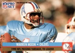1991 Pro Set Base Set Warren Moon #9 card