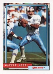 1992 Topps Base Set Warren Moon #70 card