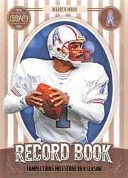 2019 Panini Legacy Record Book Warren Moon #RB-WM card