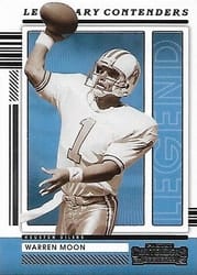 2021 Panini Contenders Legendary Contenders Warren Moon #LGD-WMO card