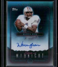 2024 Topps Midnight Stroke of Midnight Autographs Warren Moon #SMA-WM card