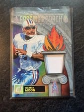 2025 Donruss Passing the Torch Jerseys Warren Moon / Cam Ward #PTJ-TEN card