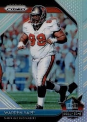 2018 Panini Prizm Hall of Fame Warren Sapp #HOF-30 card