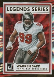 2020 Donruss Legends Series Warren Sapp #LS-WS card