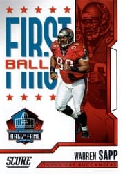 2023 Score First Ballot Warren Sapp #3 card